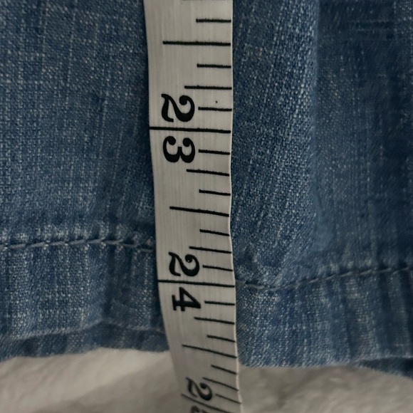 Girl’s 7 for all Mankind Denim Shorts Romper Size Medium - Picture 7 of 10
